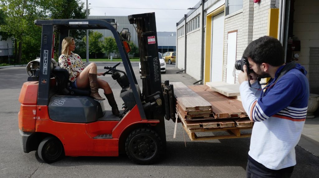 Calendar model on a Forklift